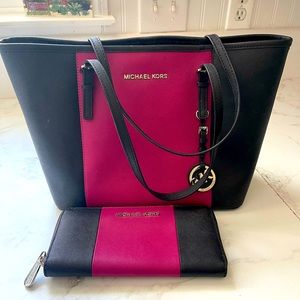 Michael Kors purse & wallet set
